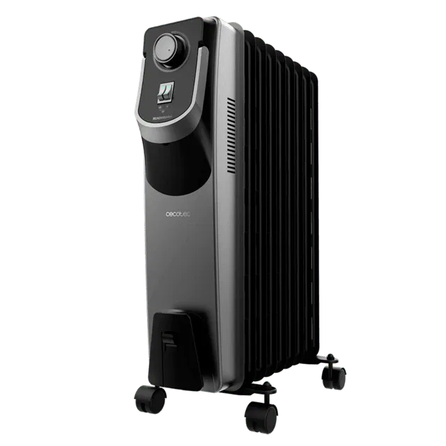 Cecotec ReadyWarm 9000 Space 360 Electric Oil Radiator - 9 Fins, 2000W, Black