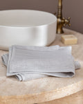 Madame Coco Martha Face Towel TENCEL Light Gray Soft Luxurious