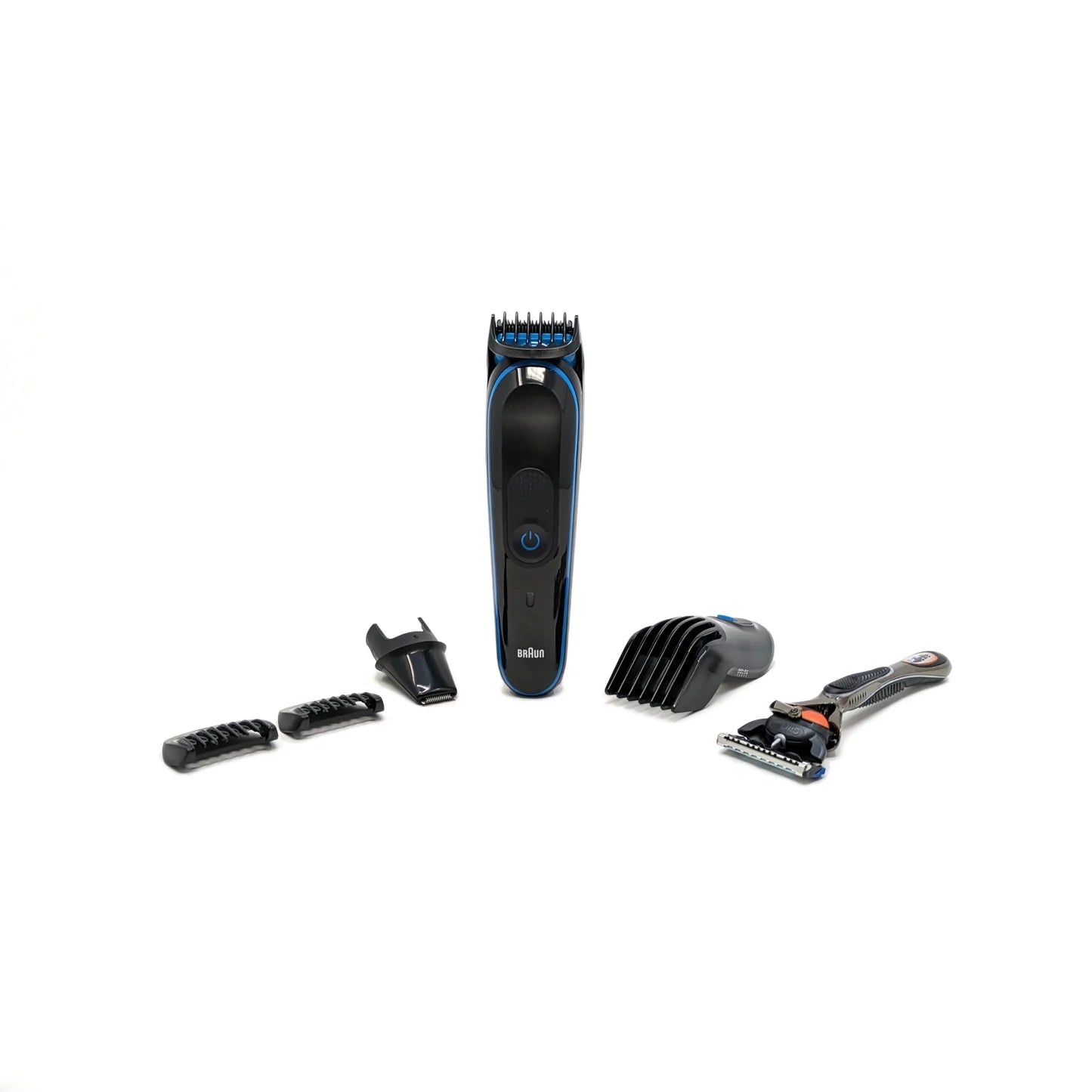Braun Hair Clippers 7-in-1 Men's Grooming Kit with Gillette ProGlide Razor - black