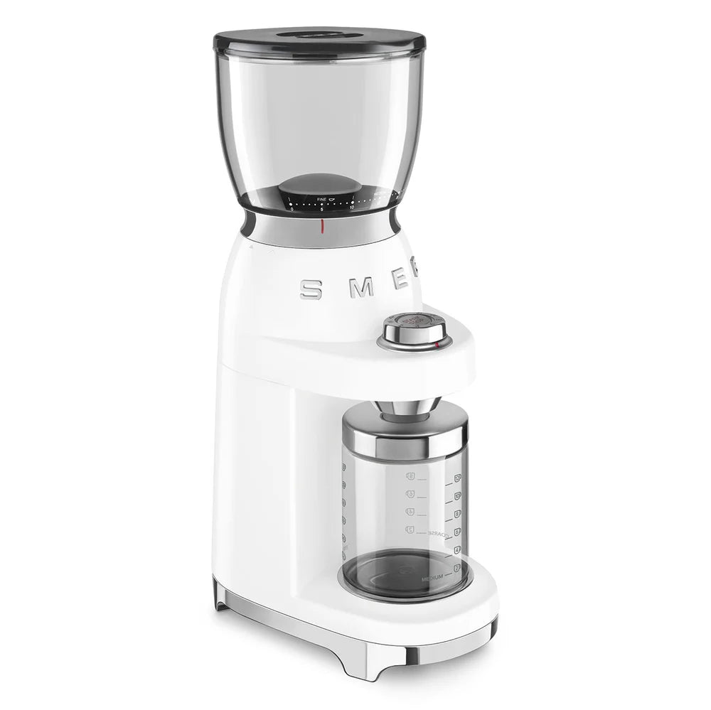 Smeg Coffee Grinder 50's Style – White | CGF01WH