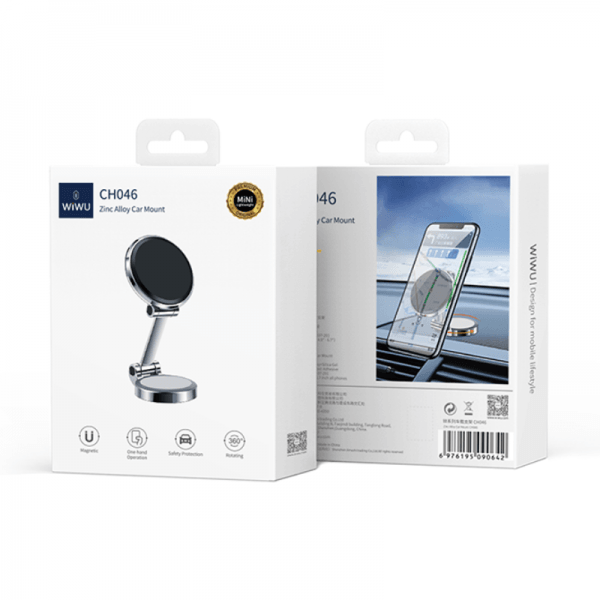 WIWU Zink Alloy Car Mount - Silver