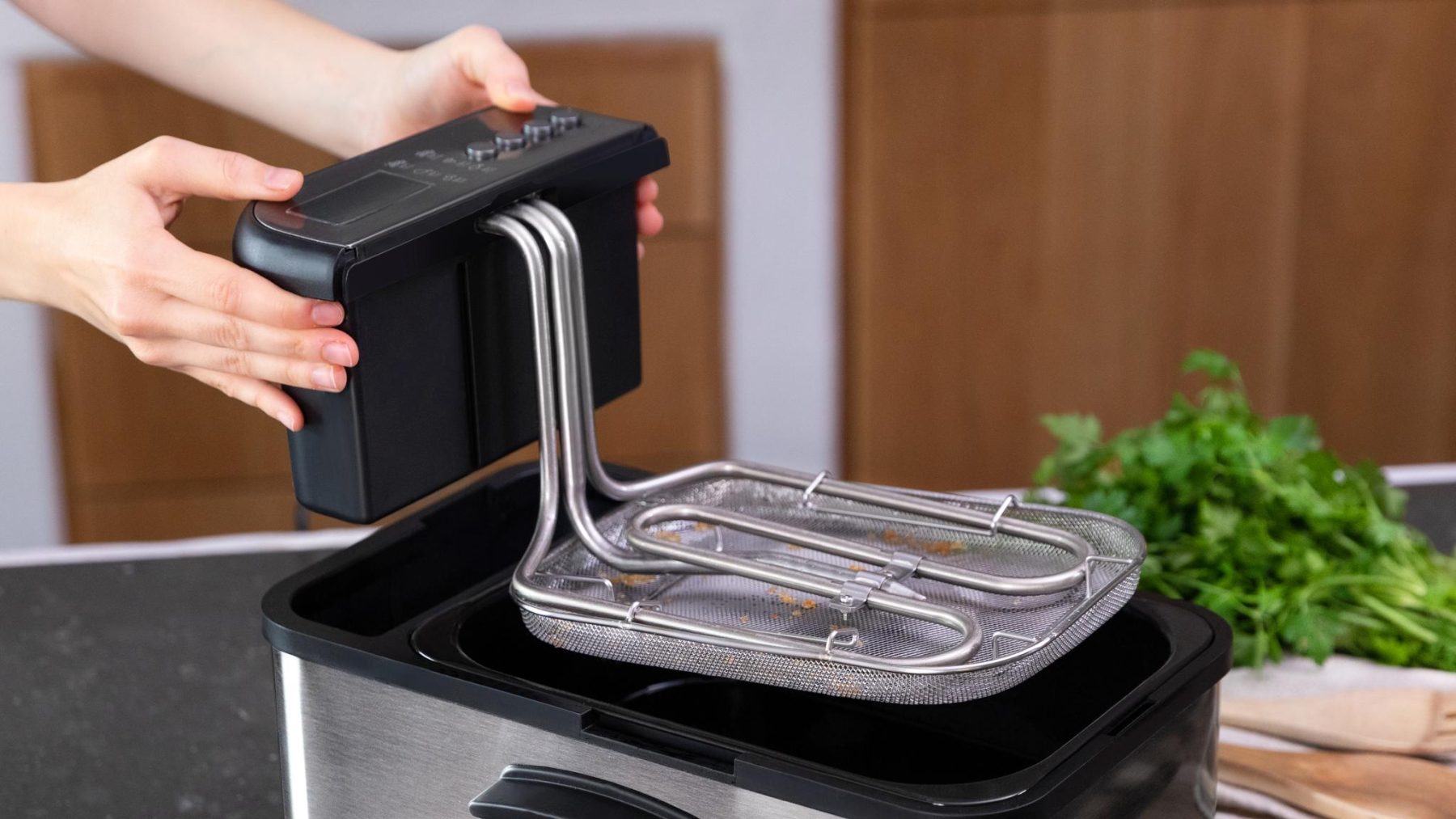 Cecotec CleanFry Luxury 3000 Digital Deep Fryer 3.2L 2400W Stainless Steel
