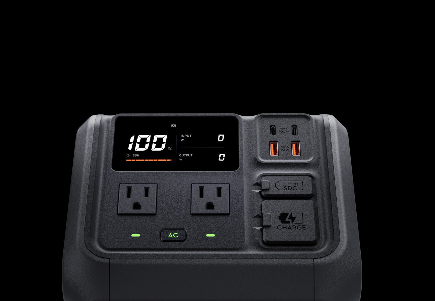 DJI Power 500 Portable Power Station 512Wh Black - Ports Overview