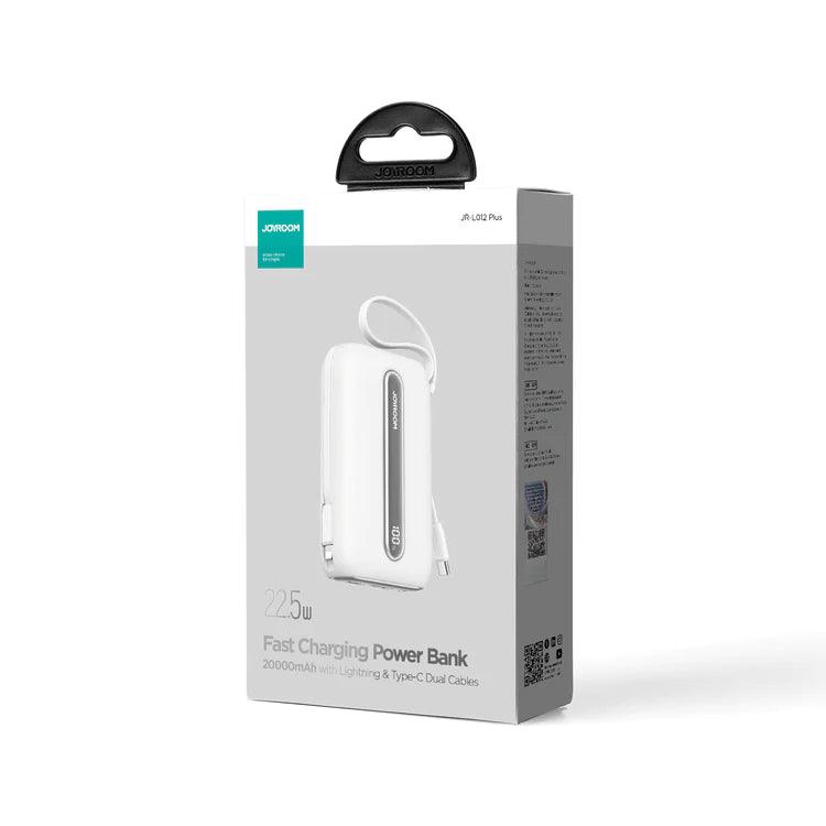 Joyroom 20000mAh 22.5W Mini Power Bank with Dual Cables