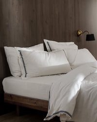 Tina King Size Linen Look Washed Duvet Cover Set - Madame Coco JO