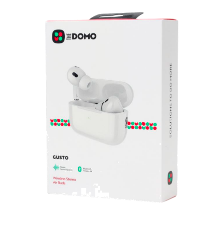 DOMO GUSTO Wireless Stereo Air Buds White