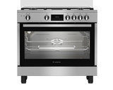 Ariston ARR9 GGF 33229 XNA 90 cm freestanding gas cooker 5 burners stainless steel dual fans Cast Iron Pan with AirFryer system