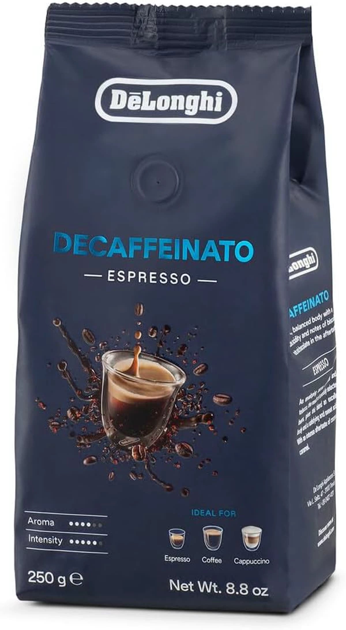 DeLonghi DLSC603 Decaffeinato Espresso Coffee Beans 250g