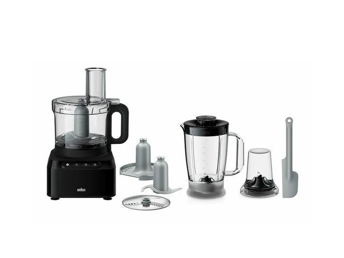 Braun FP3132BK Food Processor 800 W 2 speed settings with Pulse 2.1 L Bowl Capacity With Accessories Black