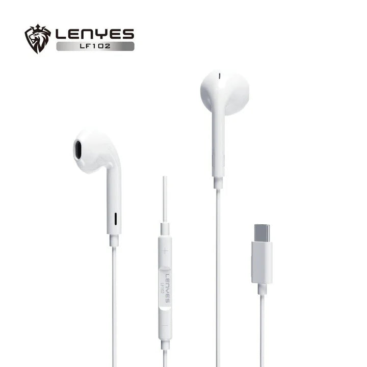 سماعة Lenyes LF102 تايب C – صوت نقي وتصميم مريح
