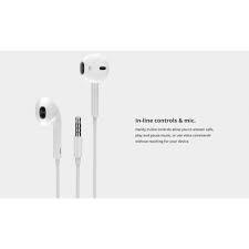 RockRose 3.5mm In Ear Earphones Clear Sound & Comfort - White