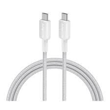 Anker 322 USB C to Lightning Cable 6ft Braided - White