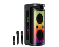 LENYES S883 Bluetooth Party Speaker – Deep Bass, Wireless Mic & RGB