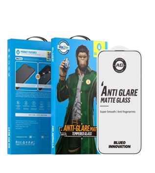 Blueo Full Cover Matt Anti-glare Glass Anti static AG - Black