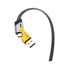 كابل XO NB283 4 في 1 شحن سريع 60W – رمادي بطول 1 متر
