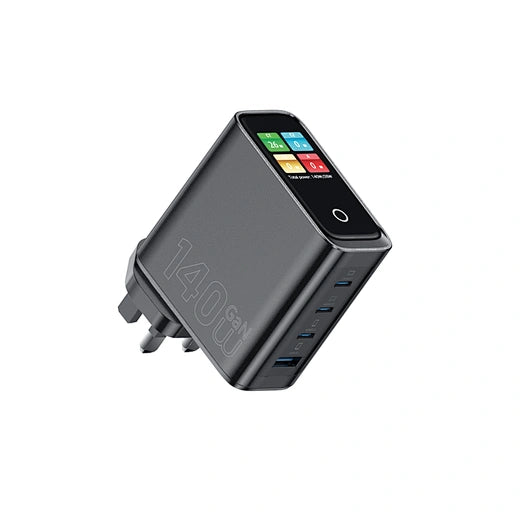 WiWU 140W Intelligent Display GaN Charger 3C1A Wi-G028