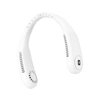 Geepas Rechargeable Portable Neck Fan, 3 Speeds, 6H Runtime, White GF21228