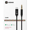 DOMO CAPRI Aux 3.5mm to Type-C Audio Cable - Black