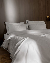 Tina King Size Linen Look Washed Duvet Cover Set - Madame Coco JO