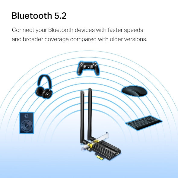 TP-Link Archer TX50E — Antennas and Heat Sink Detail