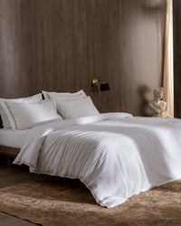 Tina Double Size Linen Look Washed Duvet Cover Set