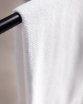 Madame Coco Riz Jacquard Bath Towel – 100% Cotton Hotel Collection Towel in White