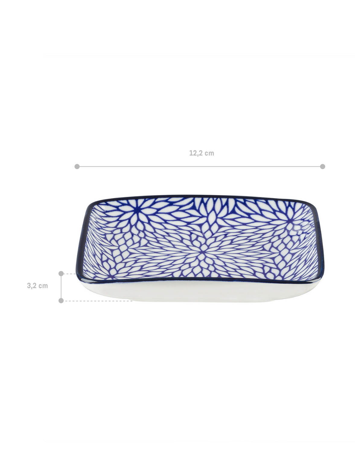 Rêve Bleu Drancy Square Plate - Madame Coco JO