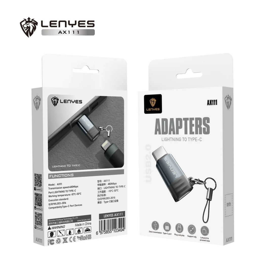 Lenyes Adapter Lightning to Type C