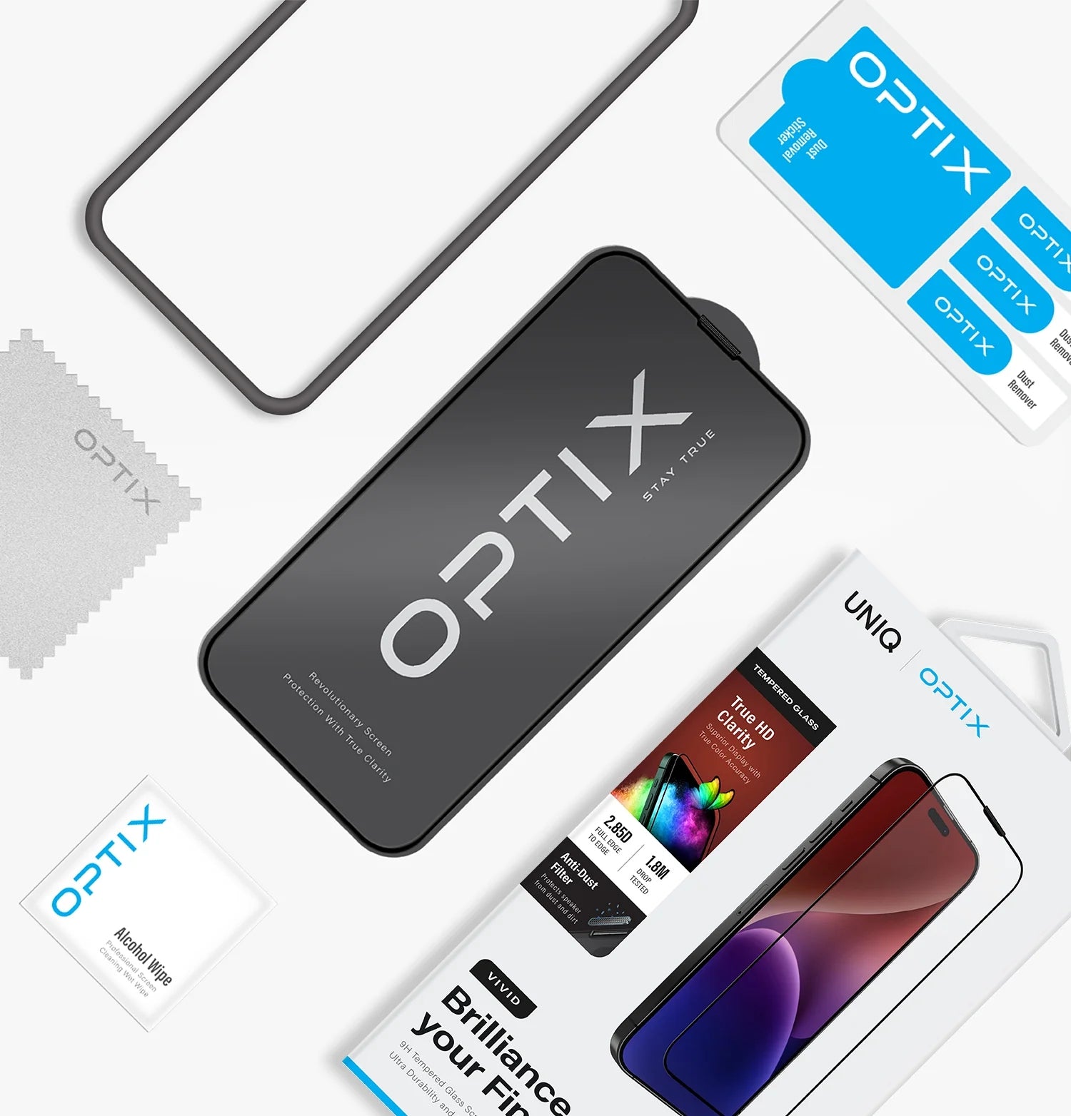 UNIQ OPTIX Vivid Clear Glass for iPhone Pro 6.1 (2023)