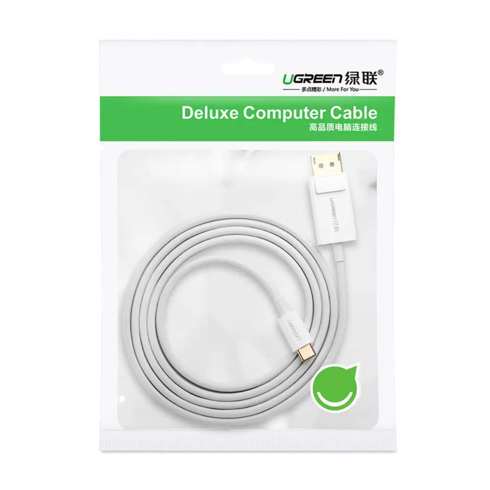 UGREEN USB-C to DisplayPort Adapter 1.5M 4K@30Hz – White