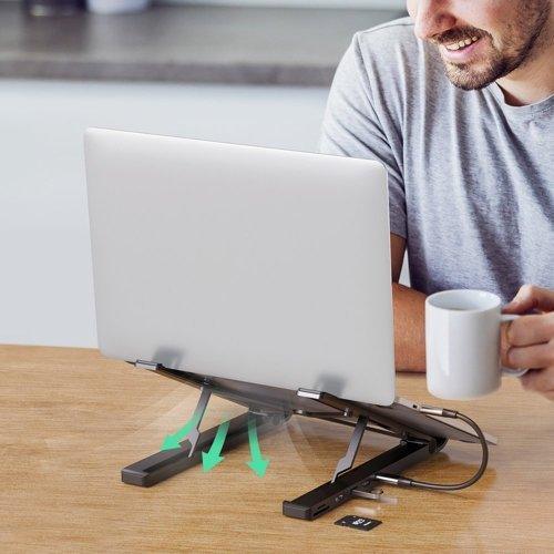 uGreen Smart laptop stand & Docking Station USB-C to HDMI + SD+TF Card Reader