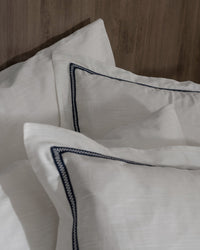 Tina King Size Linen Look Washed Duvet Cover Set - Madame Coco JO