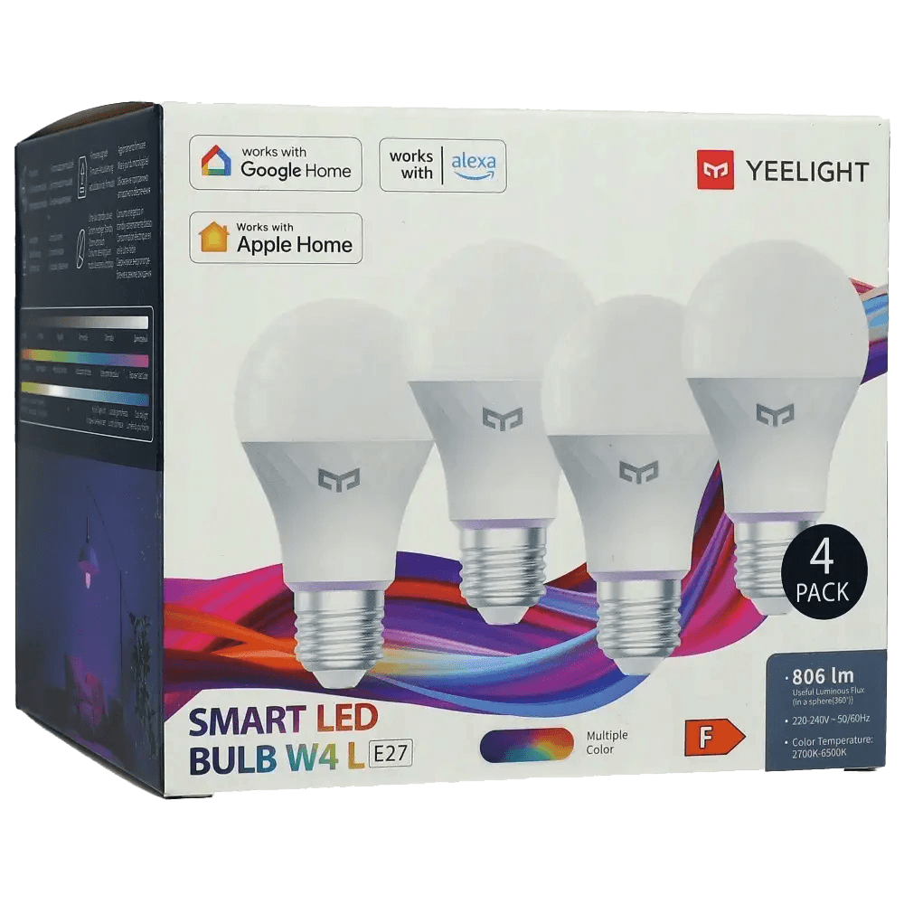 Yeelight Smart LED Bulb W4 Lite Color - 4 Packs