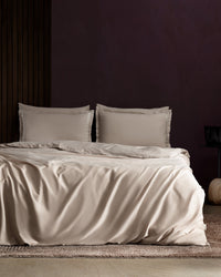 Clarette Double Size Bamboo Satin Duvet Cover Set - Madame Coco JO