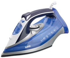 Sona Steam Iron 3000W Blue Ceramic Plate – Model SI-501