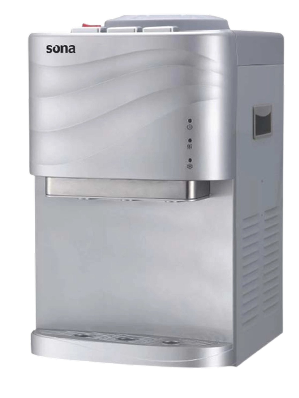 Sona Water Dispenser 3 Faucets Hot & Cold Silver | YL-1740T-S