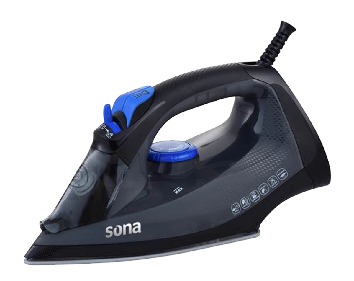 Sona Steam Iron 2200W Ceramic Base 300ml Water Tank | SI-639