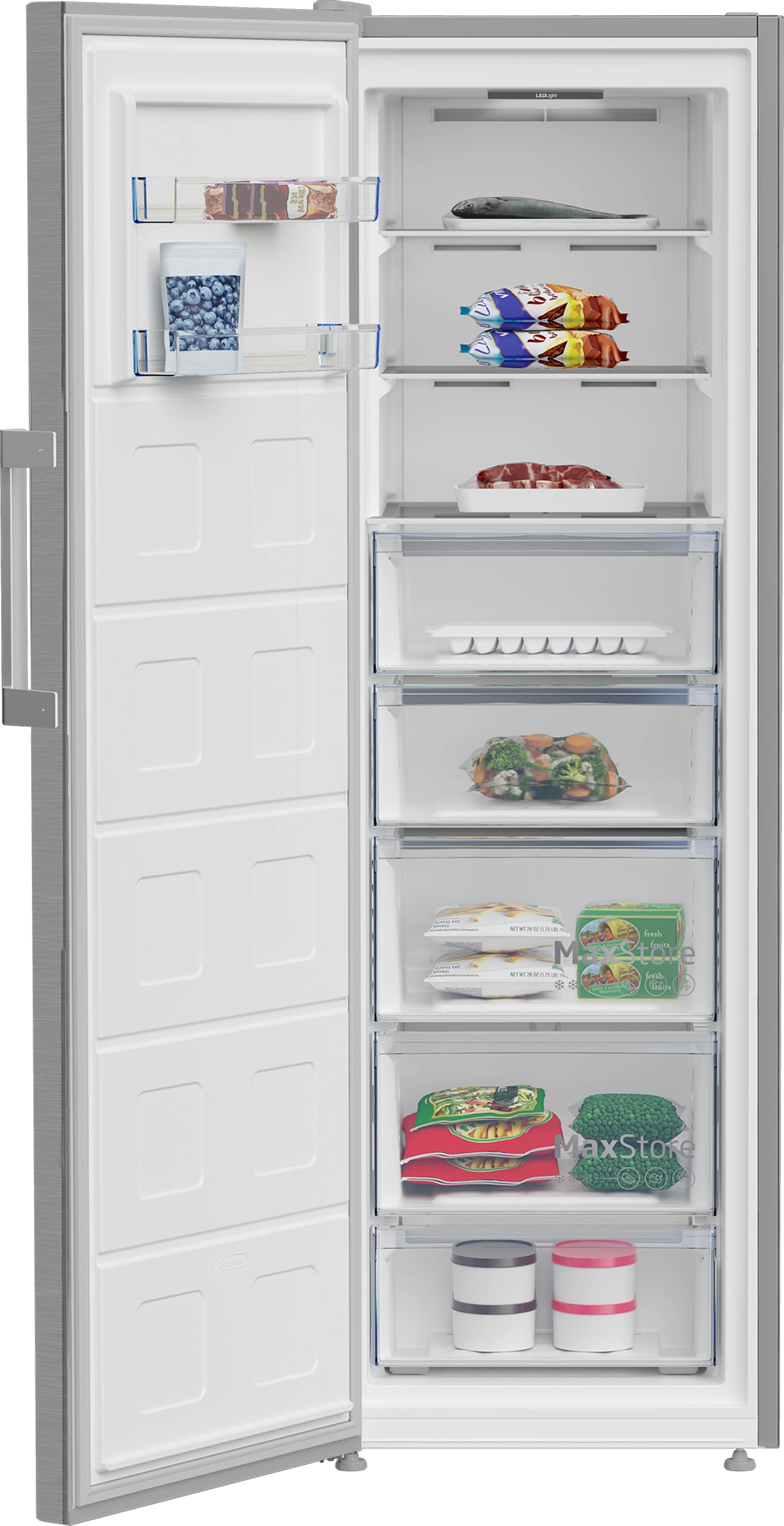 Beko Upright Freezer 286L 8 Drawers A+ No Frost