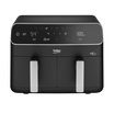 Beko 8.5L Air Fryer 2400W with Double Basket – Black