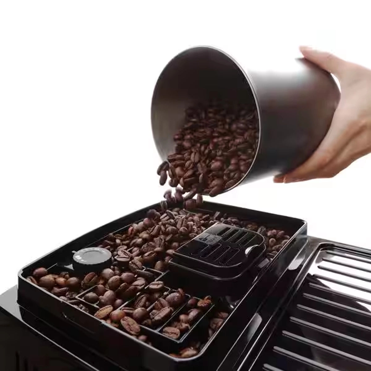 Delonghi Magnifica Start Espresso 15-Bar, Grinder & Milk, Black