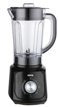 Sona 600W Blender 1.5L – 5 Speeds + Pulse & Coffee Grinder