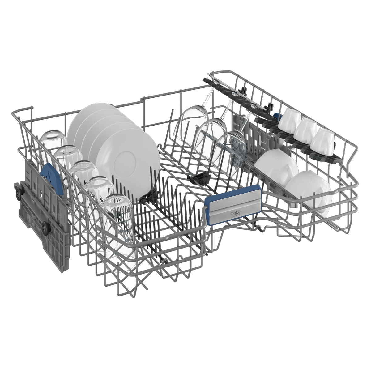 غسالة صحون بيكو 14 برنامج إنفيرتر 6 رشاشات 3 سلال A+++ ستانلس