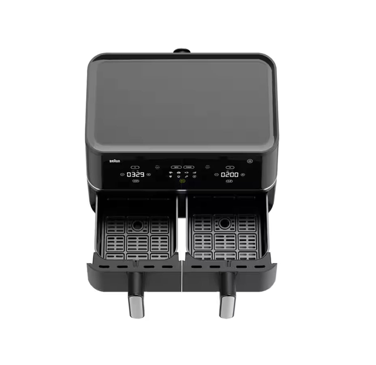 Braun TwinCook 5 Dual Basket Air Fryer 10L 2400W 8 Programs Digital Touch Screen – Black (TD5030IBK)