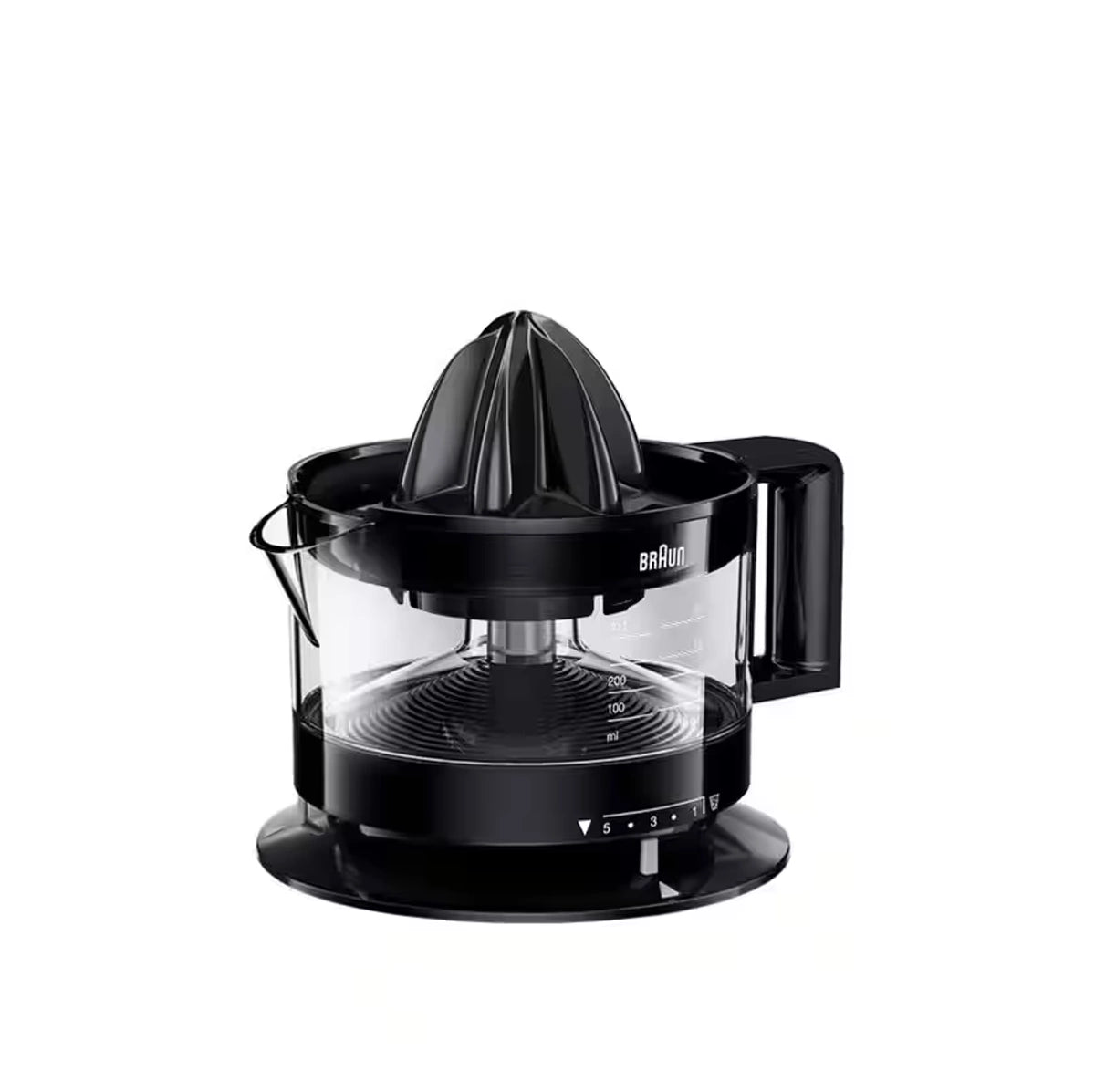 Braun CitrusQuick 1 Citrus Juicer 40W 400ml Adjustable Pulp Control – Black (CJ3000BK)