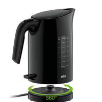 Braun PurEase Electric Kettle 2200W 1.7L Rapid Boil – Black (WK3100BK)