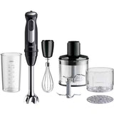 Braun MultiQuick 5 Pro Hand Blender 1000W 25 Speeds & Turbo PowerBell V Plus with Accessories Set – Black (MQ55254MBK)
