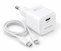 جامبليكس Volt 20 شاحن سريع USB-C بقدرة 20 واط مع كابل Lightning – أبيض