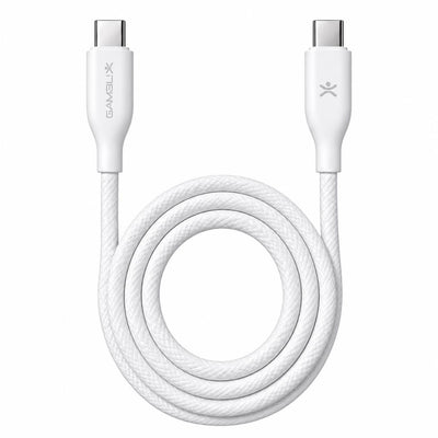 GAMBLIX Prime USB-C to USB-C Fast Charging Cable, 60W – White