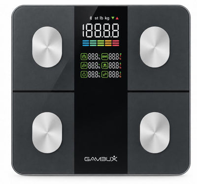 GAMBLIX Nexo Pro Smart Body Composition Scale with LED Display – Black