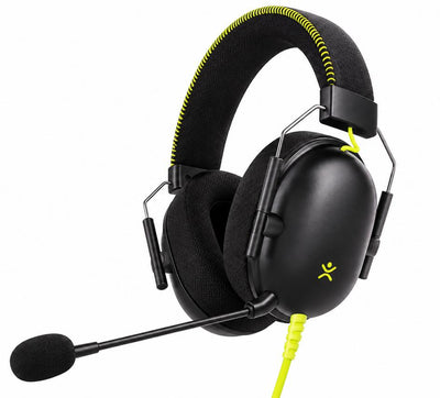 GAMBLIX Zylo 3.5mm Wired Gaming Headset with Adjustable Boom Microphone – Black